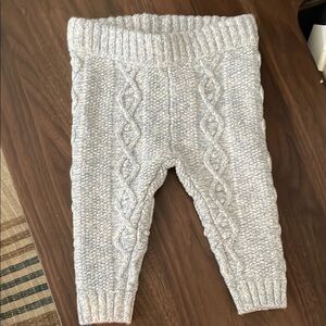Janie and Jack Gray Cable Knit Leggings